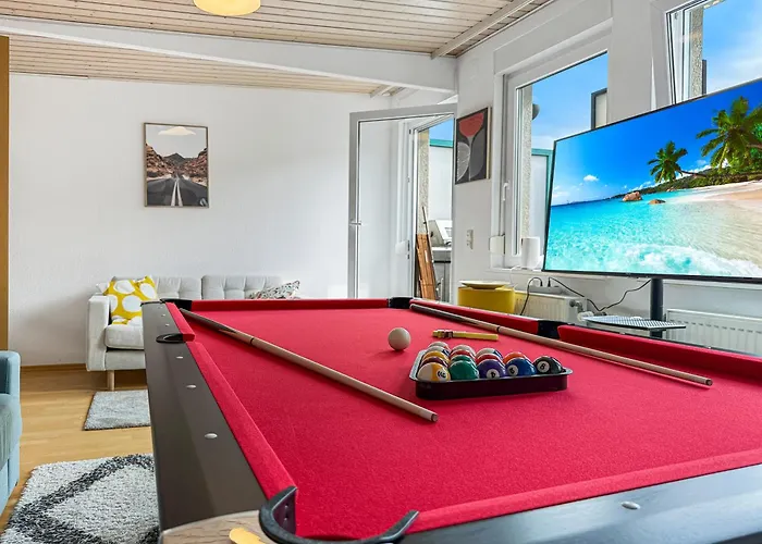 Apartman Zentrales Penthouse In Mit Whirlpool & Billard Stuttgart