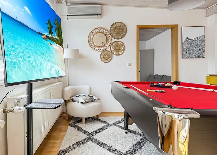 Apartman Zentrales Penthouse In Mit Whirlpool & Billard