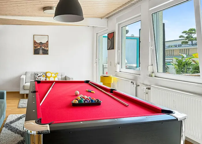 Apartman Zentrales Penthouse In Mit Whirlpool & Billard